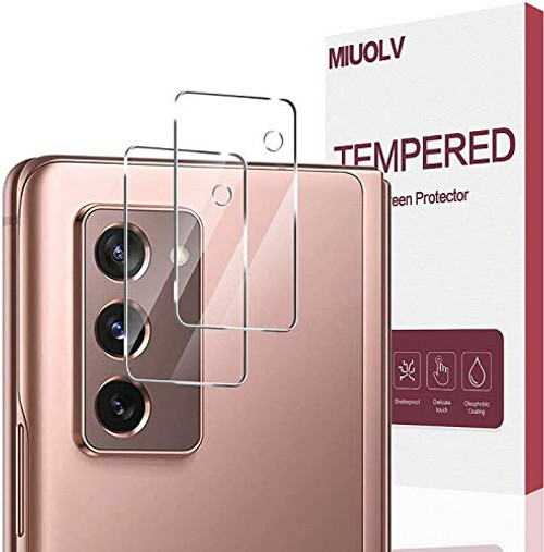 2 Pack Camera Screen Protector for Samsung Galaxy Z Fold 2 Screen Protector Tempered Glass, MIUOLV Case Friendly Bubble Free Anti-Scratch Camera Lens Protector for Galaxy Z Fold 2 Clear