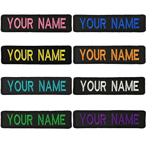 Embroidery Name Patches,2 Pieces Custom Personalized Military Tapes Tag Customized Logo ID for Multiple Clothing Bags Vest Jackets Work Shirts Embroidery Name Patches,2 Pieces Custom Personalized Military Tapes Tag Customized Logo ID for Multiple Clothing Bags Vest Jackets Work Shirts