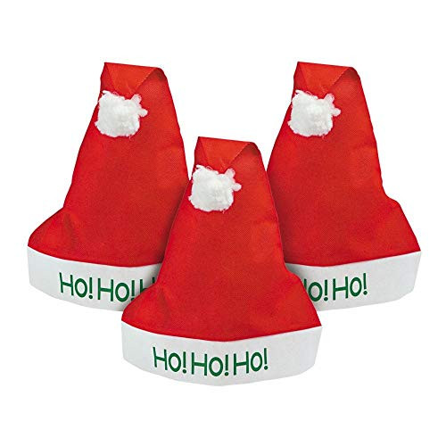 NONWOVEN SANTA HATS (1 DOZEN) - BULK