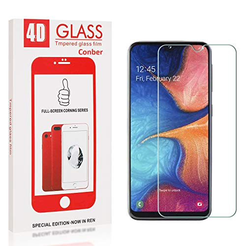 Conber Screen Protector for Samsung Galaxy A20 / Galaxy A30 / Galaxy A50, 1 Pack 9H Hardness Tempered Glass Film Screen Protector for Samsung Galaxy A20 / Galaxy A30 / Galaxy A50 Shatterproof