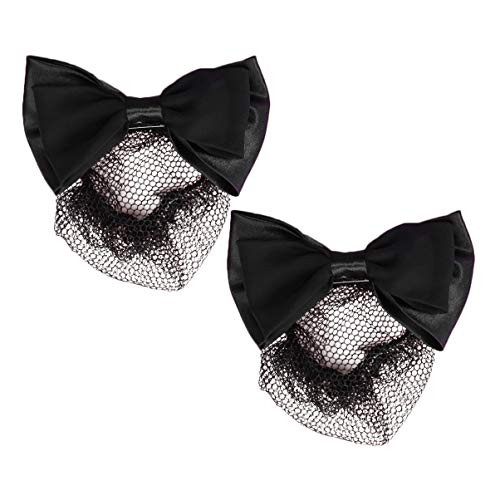 Beaupretty 4pcs Elastic Butterfly Bun Bow Headdress Hair Snood Net Barrette Mesh Clip Accessories for Lady Women Dance Office Black Beaupretty 4pcs Elastic Butterfly Bun Bow Headdress Hair Snood Net Barrette Mesh Clip Accessories for Lady Women Dance Office Black
