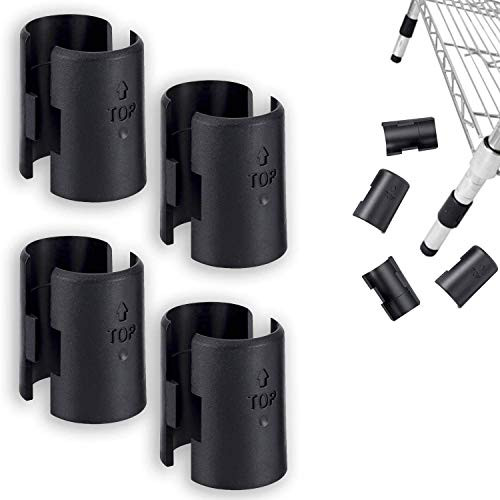 Wire Shelf Clips 1 inch-54 Pack Wire Shelving Shelf Lock Clips Wire Shelving Shelf Lock Clips for 1inch  Post Shelf Clips Plastic Shelving Replacements for Wire Shelving System