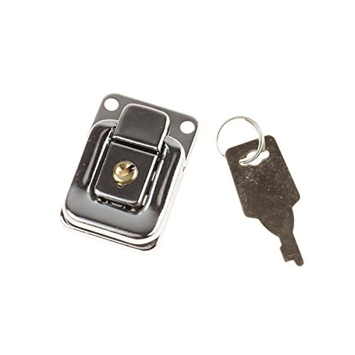 Drawbolt Closure Latch for Guitar Case or luggage with lock ,Chrome 6445B 41mm