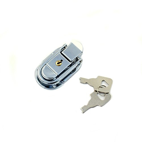 D61 1 Drawbolt Closure Latch for Case with lock ,6425B Chrome