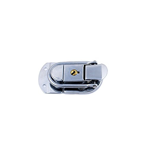 D601 Drawbolt Closure Latch for Case with lock ,6429B Chrome