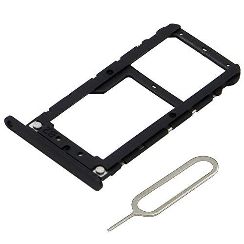 MMOBIEL Dual Sim Card Tray Slot Compatible with Xiaomi Mi Max 3-6.9 Inch incl Sim pin Black