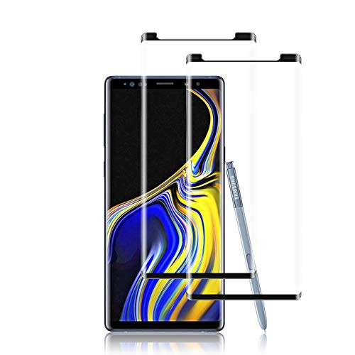 Galaxy Note 9 Screen Protector by YEYEBF, 2 Pack Full Coverage Tempered Glass Screen Protector 3D Glass Anti-Glare Bubble-Free Screen Protector Glass for Samsung Galaxy Note 9