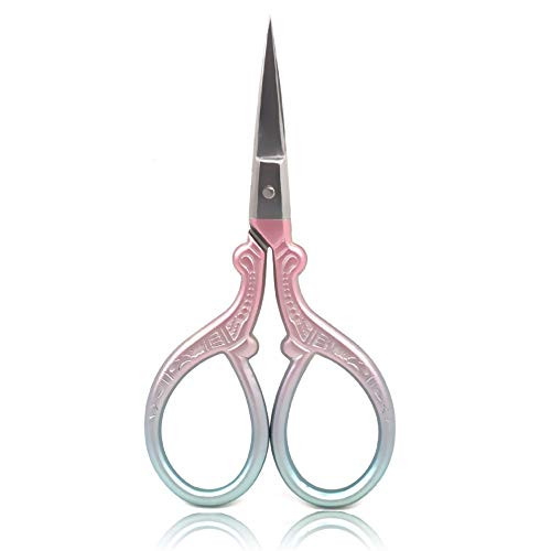 BIHRTC Little Scissors 3.6 Inch Stainless Steel Sharp Scissors Sewing Craft Scissors DIY Tools Scissors Shears for Embroidery Needlework Office Craft Houshold Needlepoint Scissors