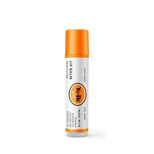 Yu-Be's Paraben- and Alcohol-Free Beeswax  and  Shea Butter Lip Balm Soothes, Hydrates, and Replenishes Moisture of Dry, Chapped Lips  Reduces Dryness of Cracked Lips with Long-Lasting Protection  and  Nourishing Ingredients Sweet Almond Oil, Coconut