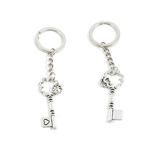 1 PCS Key of Love Keychain Keyring Jewelry Making Charms Door Car Key Tag Chain Ring K4TE6B