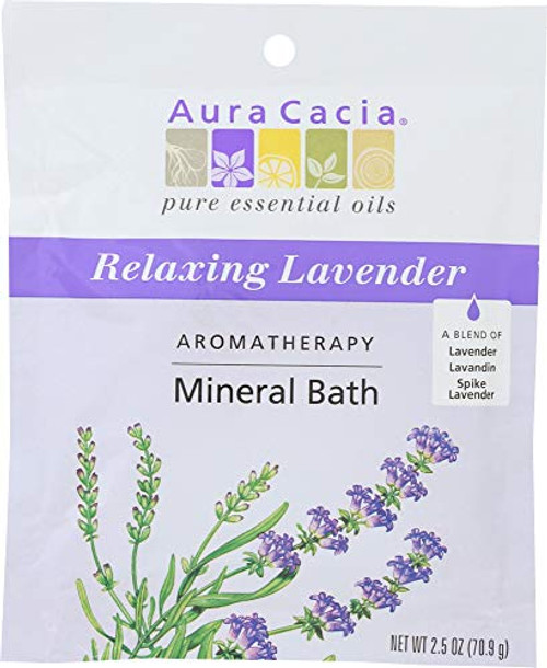 Aura Cacia NOT A CASE Aromatherapy Mineral Bath Relaxing Lavender