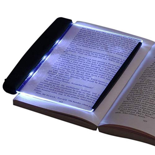 Forart LED Reading Light Warm White Brightness Adjustable, LED Light Wedge Eyes Protect Panel Book Reading Lamp Paperback Night Vision Reading Lamp for Eye-Protection