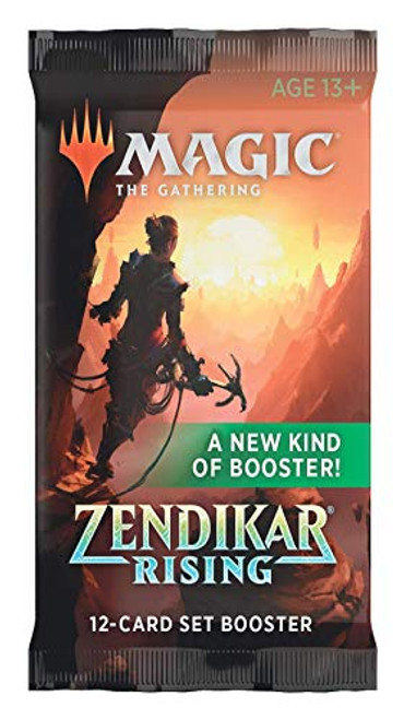 Magic The Gathering MTG-ZNR-SBD-EN Zendikar Rising Set Single Booster Pack Magic The Gathering MTG-ZNR-SBD-EN Zendikar Rising Set Single Booster Pack