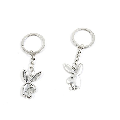 1 Pieces Keyring Keychain Keytag Key Ring Chain Tag Door Car Wholesale Jewelry Making Charms B8VP3 Playboy Rabbit