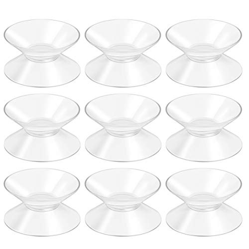 DOITOOL 10PCS Double Sided Suction Cups for Glass Table Top 30mm Suction Pads Suckers for Glass Table Top Spacers
