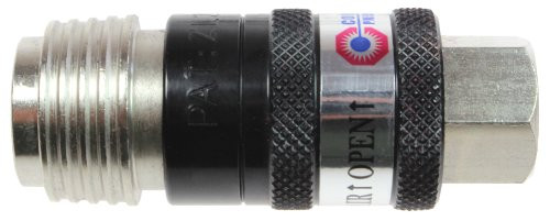 Coilhose Pneumatics 150USE 5-in-1 Automatic Safety Exhaust Coupler, 1/4" Body Size, 1/4" Female NPT