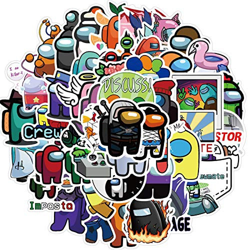 50Pcs Among US Stickers for Car Laptop PVC Backpack Water Bottle Pad Bicycle Waterproof Decal Sticker Kids Toy/Among US