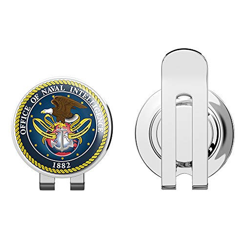 US Navy Office of Naval Intelligence Golf Hat Clip with Magnetic Ball Marker