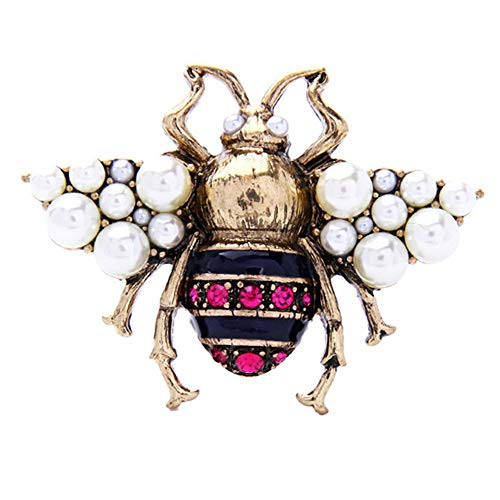 Denifery Bumble Bee Pearl Rhinestone Brooch Antique Gold Toned Insect Brooch Designer Inspired Insect Pin Brooch Bug Pin Lapel Pin Insect Jewelry Corsage Vintage Insect Bee Fly Brooch Denifery Bumble Bee Pearl Rhinestone Brooch Antique Gold Toned Insect Brooch Designer Inspired Insect Pin Brooch Bug Pin Lapel Pin Insect Jewelry Corsage Vintage Insect Bee Fly Brooch