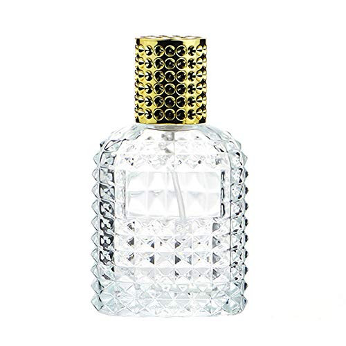 1 Piece 50ML 1.7 OZ Glass Spray Bottle Refillable Clear Empty Atomizer Perfume Bottles Refillable Spray Glass Empty Perfume Bottles Empty Perfume Bottle Clear Refillable Glass Bottle, Golden 1 Piece 50ML 1.7 OZ Glass Spray Bottle Refillable Clear Empty Atomizer Perfume Bottles Refillable Spray Glass Empty Perfume Bottles Empty Perfume Bottle Clear Refillable Glass Bottle, Golden
