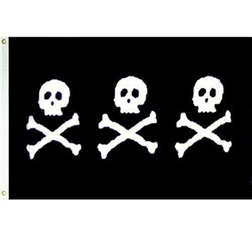 Trade Winds 12x18 12inch x18inch  Jolly Roger Pirate Christopher Condent Boat Car Motorcycle Flag Premium Fade Resistant
