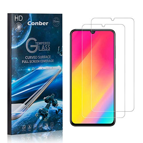Conber 2 Pack Screen Protector for Samsung Galaxy A70, Scratch-ResistantAnti-ShatterCase Friendly Premium Tempered Glass Screen Protector for Samsung Galaxy A70