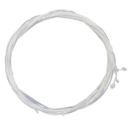 Dovewill Set of 6 Nylon Guitar Replacement Strings White E-A-D-G-B-E for Classical Guitar Parts