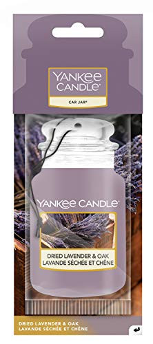 Yankee Candle Car Jar Air Freshener, Dried Lavender and Oak, Farmers Market Collection