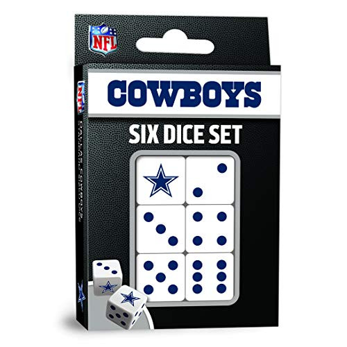 MasterPieces NFL Dallas Cowboys Dice Set, Team Colors, One Size MasterPieces NFL Dallas Cowboys Dice Set, Team Colors, One Size