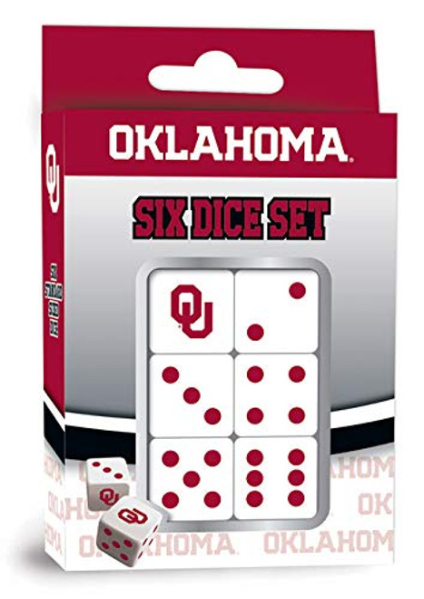 MasterPieces NCAA Oklahoma Sooners Dice Set, Team Colors, one Size MasterPieces NCAA Oklahoma Sooners Dice Set, Team Colors, one Size