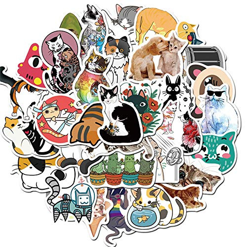 Vinyl Cute Cat Decals Cat Stickers Pack 50 Pcs Adorable Cat Stickers and Decals for Laptop Car Luggage Water Bottle Helmet Skateboard Vinyl Cute Cat Decals Cat Stickers Pack 50 Pcs Adorable Cat Stickers and Decals for Laptop Car Luggage Water Bottle Helmet Skateboard