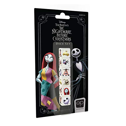 USAOPOLY Nightmare Before Christmas Dice Set  Collectible d6 Dice  Including Jack Skellington, Sally, Oogie Boogie, Mayor of Halloween Town, and More  Officially Licensed Disney 6-Sided Dice