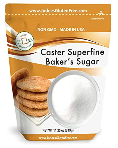 Judee's Superfine Caster Baker's Sugar 11.25 OZ5 lb Also Non-GMO ~ Made in USA ~ Packaged in a Gluten and Nut Free Facility