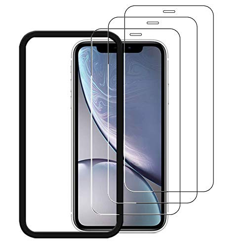 ToneGod Tempered Glass Screen Protector for iPhone 11/iPhone XR,3-PackEasy Installation Frame High-Definition Glass Screen Protector for iPhone 11/iPhone XR 6.1-Inch