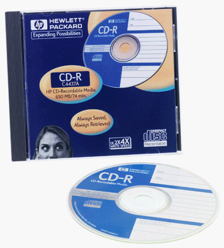 Hewlett Packard C4437A CD-R, 74 Minute, 4x (Single) (Discontinued by Manufacturer)
