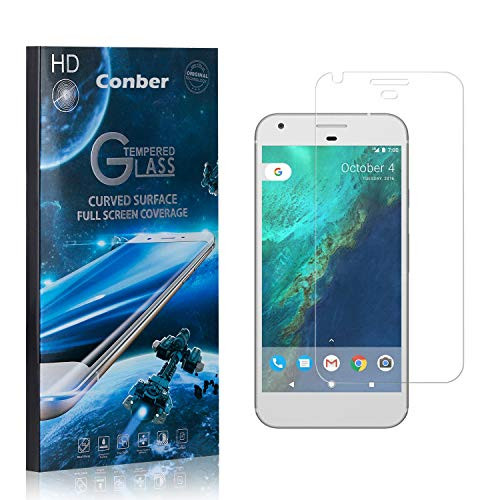 Conber 2 Pack Screen Protector for Google Pixel, Scratch-ResistantAnti-ShatterCase Friendly Premium Tempered Glass Screen Protector for Google Pixel