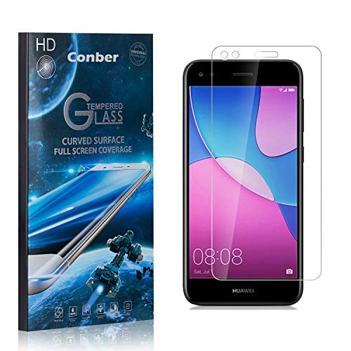 Conber 2 Pack Screen Protector for Huawei P9 Lite Mini, Scratch-ResistantAnti-ShatterCase Friendly Premium Tempered Glass Screen Protector for Huawei P9 Lite Mini