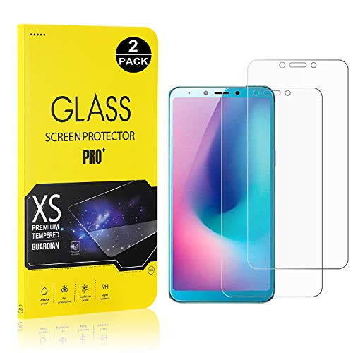 Screen Protector for Galaxy A6S, Bear Village Tempered Glass Screen Protector, 9H Hardness Screen Protector Film for Samsung Galaxy A6S, 2 Pack