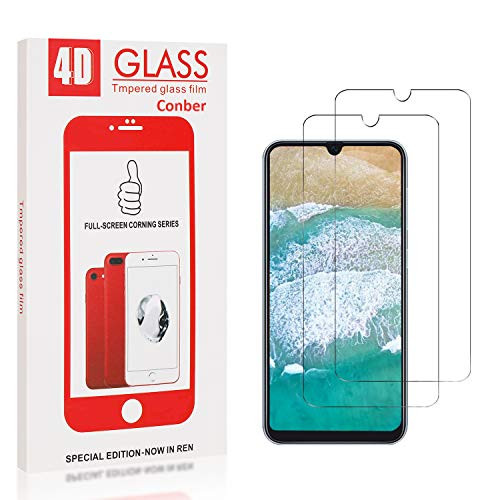 Conber Screen Protector for Samsung Galaxy A20 / Galaxy A30 / Galaxy A50, 2 Pack 9H Hardness Tempered Glass Film Screen Protector for Samsung Galaxy A20 / Galaxy A30 / Galaxy A50 Shatterproof