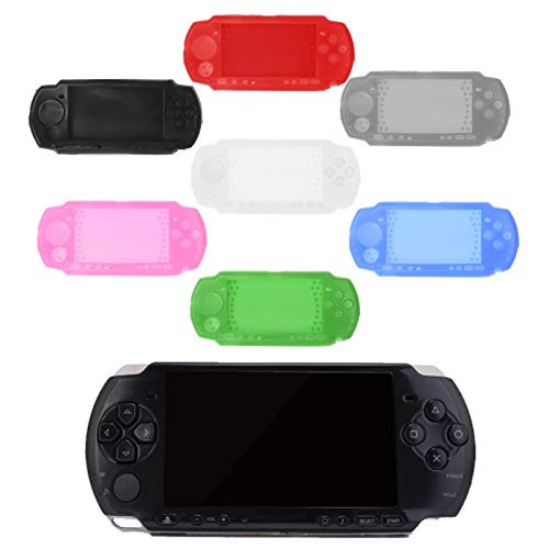 Silicone Rubber Case Protective Soft Gel Cover Skin Shell for PSP2000 PSP 2000 3000 PSP3000 Pink