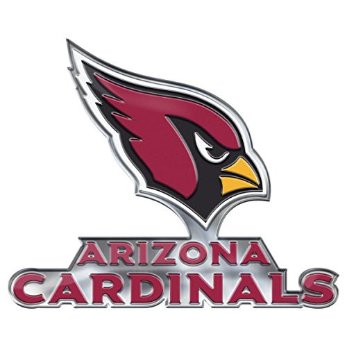 FANMATS NFL Arizona Cardinals Alternative Color Logo Emblem, Red, One Size FANMATS NFL Arizona Cardinals Alternative Color Logo Emblem, Red, One Size