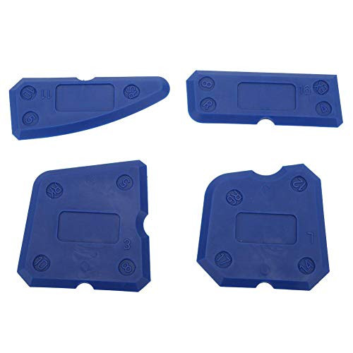 Maxmartt 4PCS Caulk Tools Kit Silicone Glass Cement Caulking Scraper for Sealant Grout Finishing Sealing