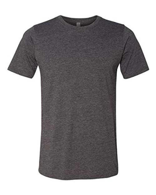 Next Level Mens Poly/Cotton Short-Sleeve Crew Tee 6200 Charcoal s