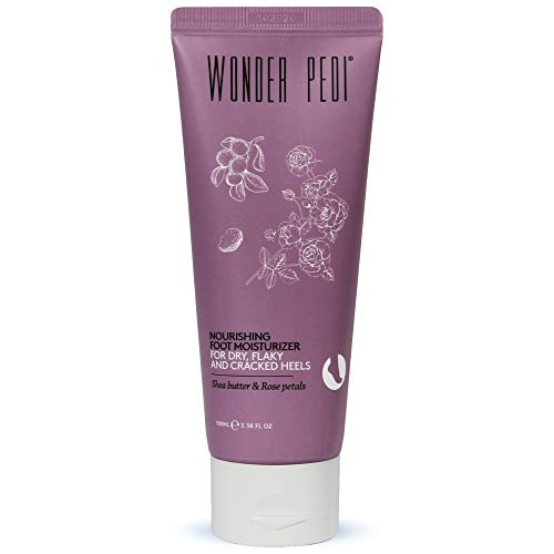 Nourishing Foot Cream with Shea Butter, Urea and Rose Petals  Heel Cream Moisturizer for Cracked, Flaky Skin  for All Skin Types  100ml By Wonder Pedi 1 PACK