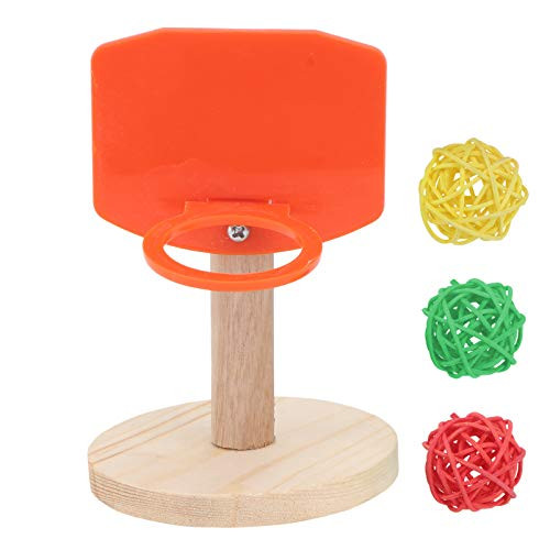 Balacoo 1 Set Pet Parrot Toy Bird Trick Tabletop Toys Parrot Training Basketball Toys Random Color