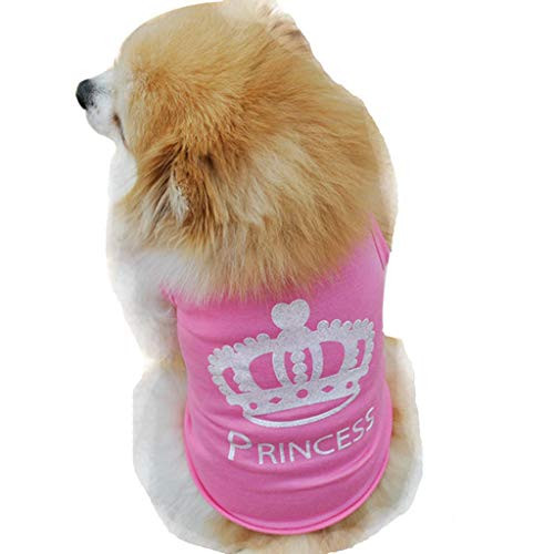 Howstar Pet Shirt, Soft Cotton Puppy Vest Dog Shirt Pet Clothes Summer Sweatshirt M, Pink Howstar Pet Shirt, Soft Cotton Puppy Vest Dog Shirt Pet Clothes Summer Sweatshirt M, Pink