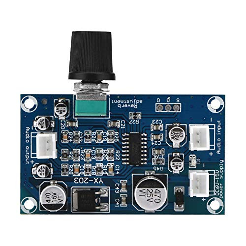 Microphone Amplifier Board Single Channel Microphone Reverberation Plate DC6-15V with Power Amplifier Chips