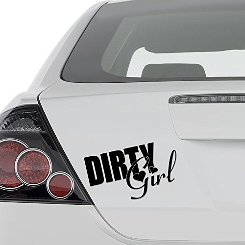 AAmpco Decals JDM Dirty Girl Japanese Vinyl Decal Sticker - Wall Decor Motorcycle Car Truck Windows Bumper - Size 8 in/20 cm Wide Color- Matte Black AAmpco Decals JDM Dirty Girl Japanese Vinyl Decal Sticker - Wall Decor Motorcycle Car Truck Windows Bumper - Size 8 in/20 cm Wide Color- Matte Black