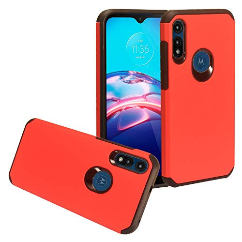CELZEN - for Motorola Moto E 2020 XT2052 - Rubberized Phone Case - AH2 Red