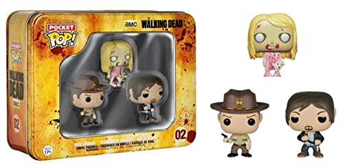 Funko The Walking Dead Pocket Pop! Mini Vinyl Figure Tin (3-Pack)